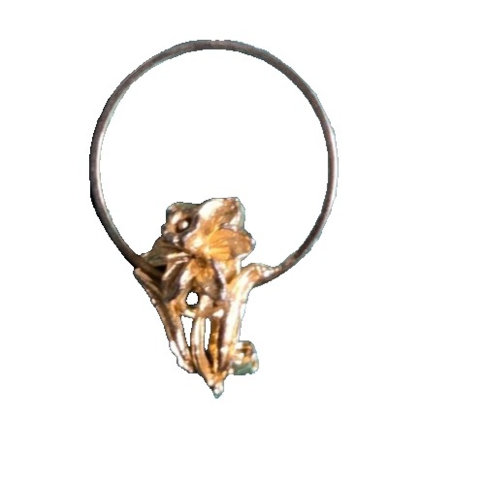 Vintage Gold Fill 1/20 10k Floral Pin Brooch Small Flower Design Costume Jewelry